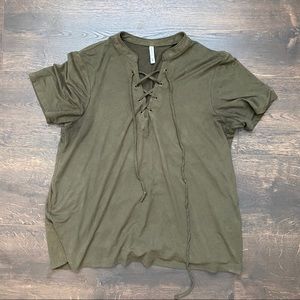 Z Supply tie front tee